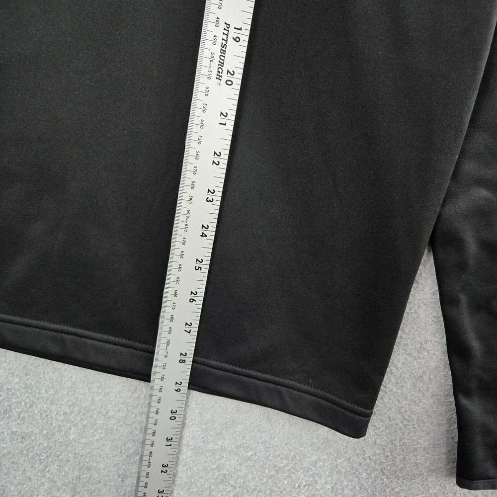 Oakland‎ Raiders Men Sweatshirt Small Black Fleece Pockets 1/2 Zip Long Sleeve